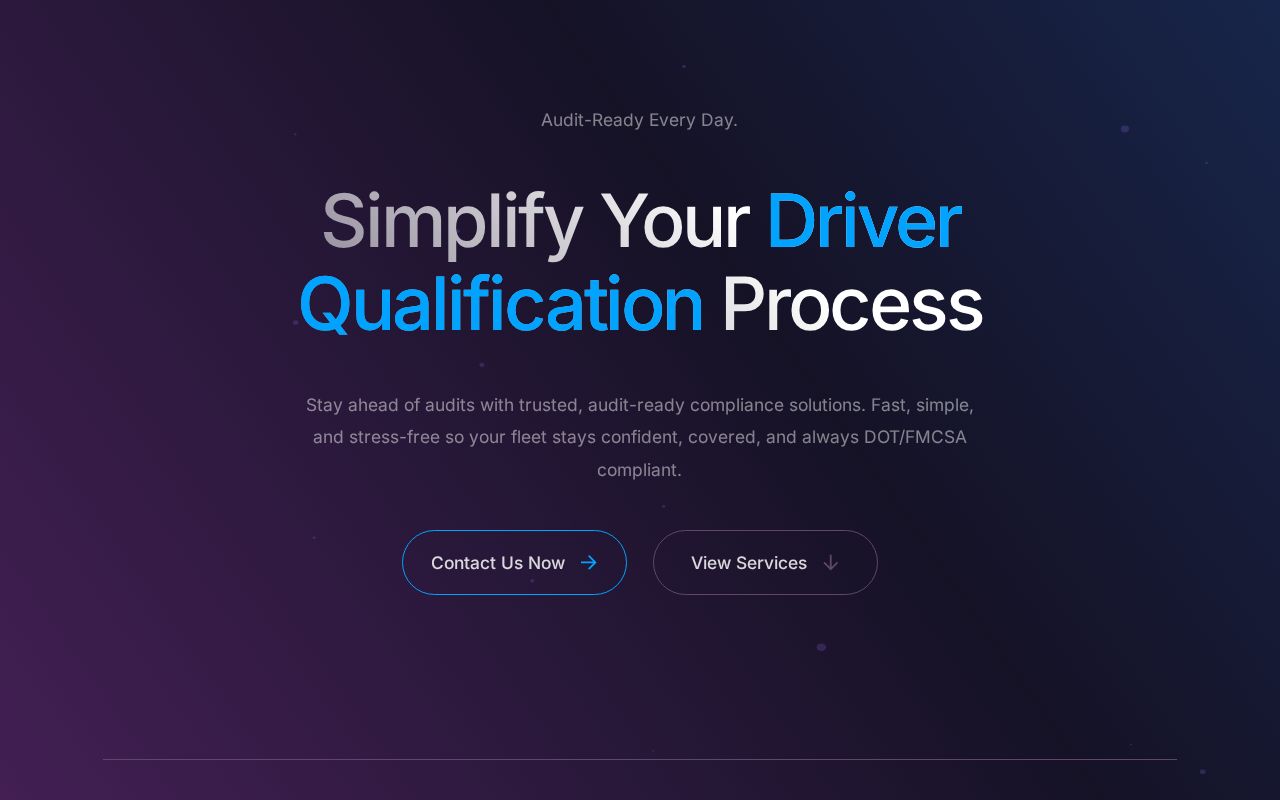 Driver Qualification File Services | GCI Compliance Solutions